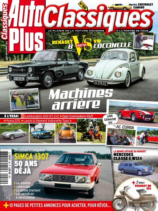 Title details for Auto Plus Classique by Editions Mondadori Axel Springer (EMAS) - Available